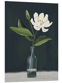 Hartschaumbild Eine Blume in einer Vase