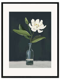 Gerahmter Kunstdruck Eine Blume in einer Vase