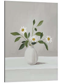 Obraz na aluminium Minimalist Daisy Flowers I