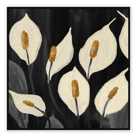 Wandbild Weiße Calla-Lilien - ThingDesign