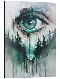 Cuadro de aluminio Tears Forest