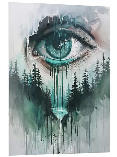 Obraz na PCV Tears Forest
