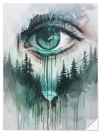 Muursticker Tears Forest
