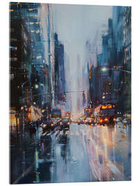 Acrylglasbild Großstadt in der Nacht - Michael artefacti