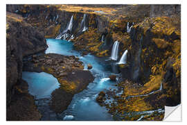 Sisustustarra Waterfalls in Iceland