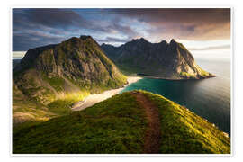 Wall print Sunset on the Lofoten - Dennis Fischer