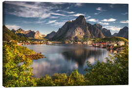 Lienzo The fishing village of Reine in summer, Lofoten - Dennis Fischer