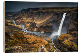 Obraz na drewnie Haifoss waterfall in Iceland