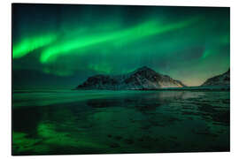 Magnettafel Polarlichter über Norwegen