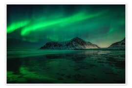 Wall print Northern Lights over Norway - Dennis Fischer