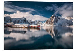 Hartschaumbild Norwegen im Winter
