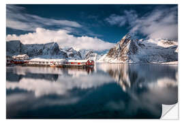 Wandsticker Norwegen im Winter