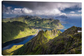 Lienzo Panoramic view of the Lofoten - Dennis Fischer