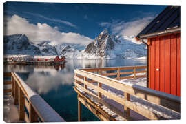 Lienzo Winter Norway on the Lofoten Islands - Dennis Fischer