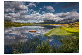 Alubild Spiegelung im Wasser - Lofoten, Norwegen
