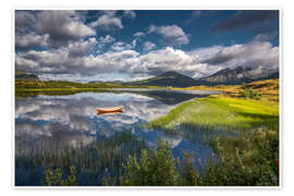 Tableau Reflection in the water - Lofoten, Norway - Dennis Fischer