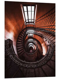 Hartschaumbild Rote Krankenhaustreppe