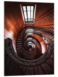 Gallery Print Rote Krankenhaustreppe