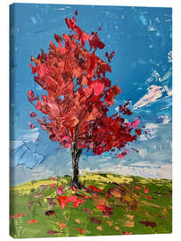 Canvas print Autumn colours in the wind - Michael artefacti
