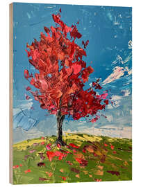 Holzbild Herbstfarben im Wind - Michael artefacti