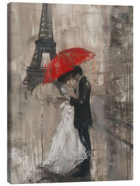 Leinwandbild Romantisch in Paris - Michael artefacti