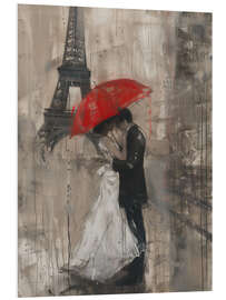 Hartschaumbild Romantisch in Paris