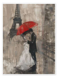 Wall print Romance in Paris - Michael artefacti