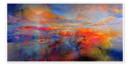 Poster Summer Dream - Sonne ergießt sich über das Land - Annette Schmucker