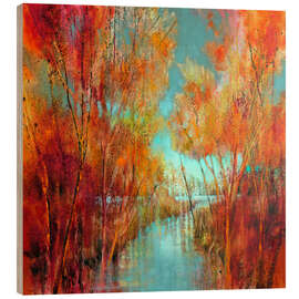 Wood print Autumn joys - Annette Schmucker