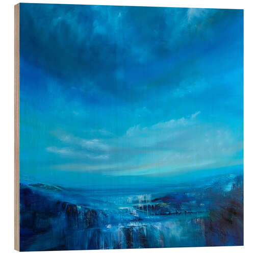 Trätavla Blue Expanse