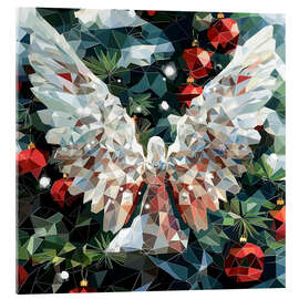 Akrylglastavla Christmas angel - Maria Tuzhilkina