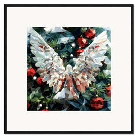 Impression artistique encadrée Christmas angel