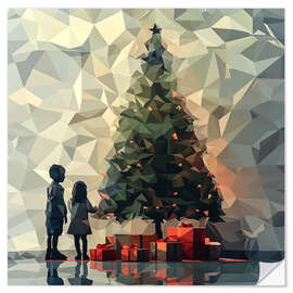 Wandsticker Die Magie von Weihnachten - Maria Tuzhilkina