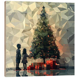 Print på træ The Magic of Christmas - Maria Tuzhilkina