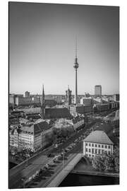 Tableau en aluminium Berlin skyline with TV tower - Jan Christopher Becke