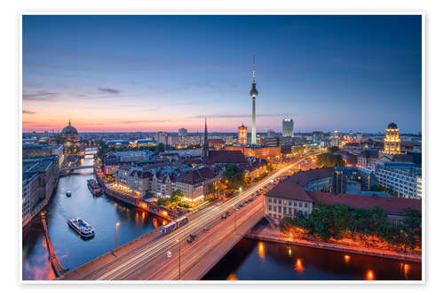 Póster Berlin at night