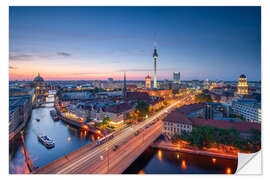 Wandsticker Berlin bei Nacht