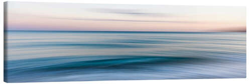 Canvas print Wave at sea, Côte d'Azur, France