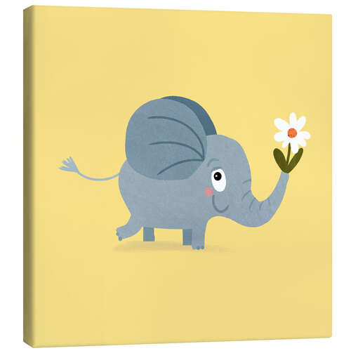 Leinwandbild Süßer Baby-Elefant