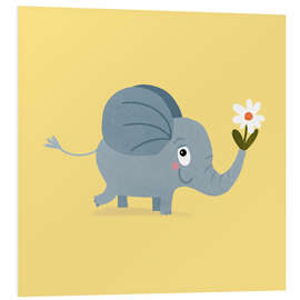 Hartschaumbild Süßer Baby-Elefant