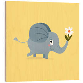 Puutaulu Sweet Elephant - Julia Reyelt