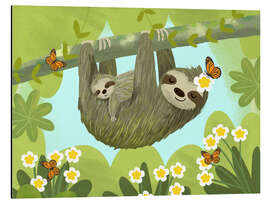 Obraz na aluminium Sleeping sloths - Julia Reyelt