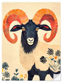 Wall sticker Boho Capricorn