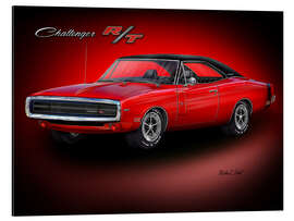 Tableau en aluminium 1870 Dodge Challenger RT - Michael Fishel