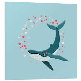 Hartschaumbild Du bist toll, blau - Julia Reyelt