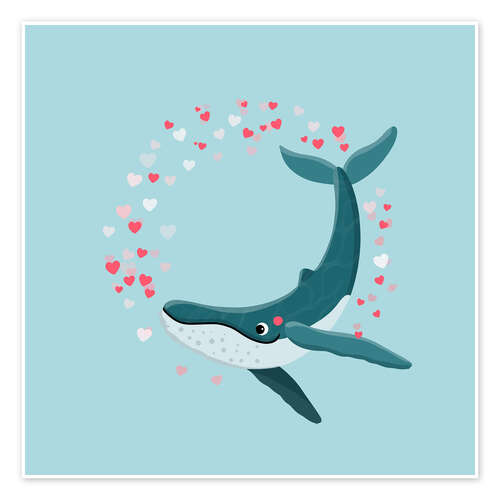 Poster You are great, blue