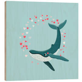 Tableau en bois You are great, blue - Julia Reyelt