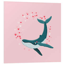 Hartschaumbild Du bist toll, rosa - Julia Reyelt