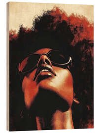 Tableau en bois Fire in my mind
