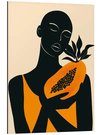 Aluminium print Beauty with papaya